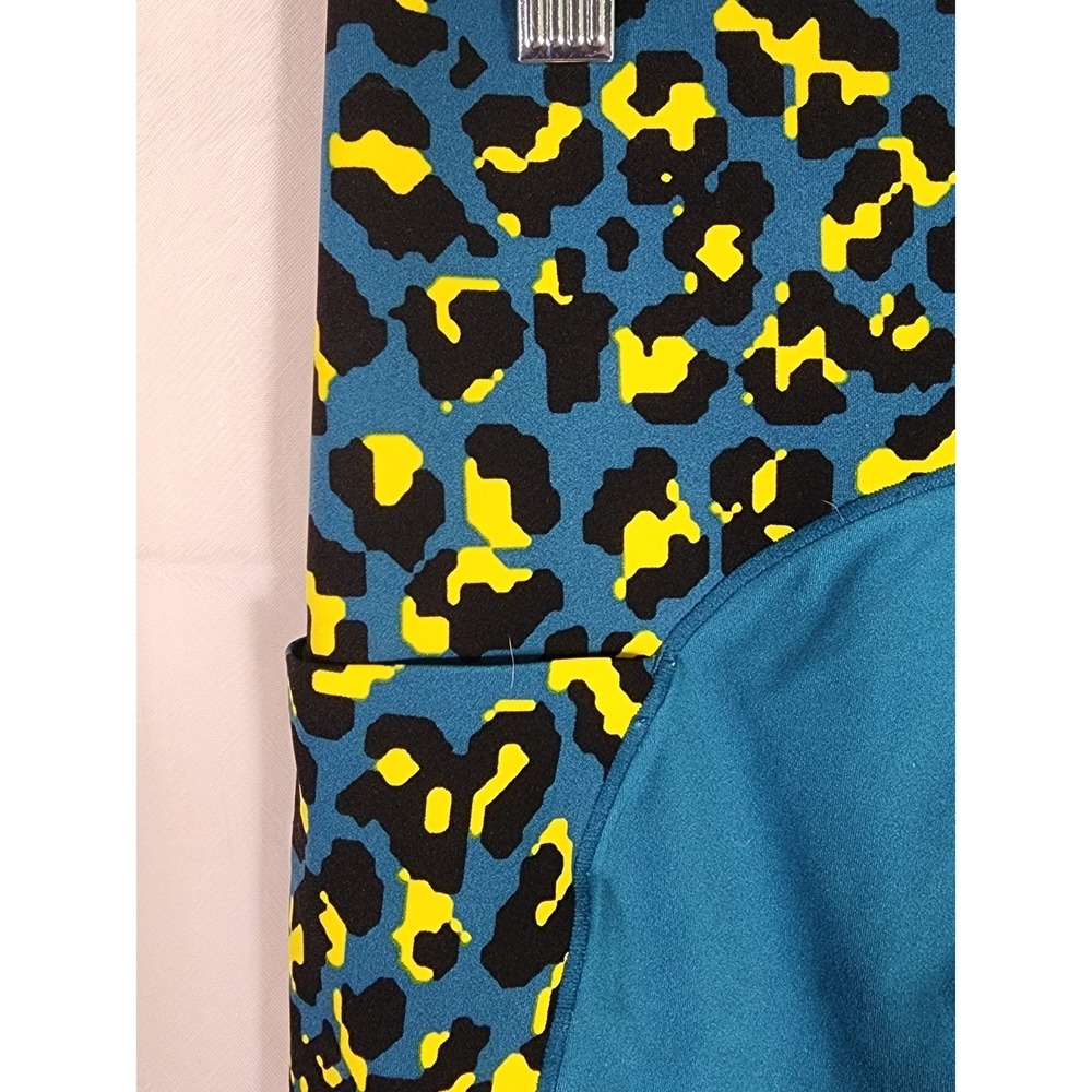 Sweaty Betty Power Ultra Sculpt High Waist 7/8 Workout Leggings Leopard Teal 8 - Picture 4 of 7